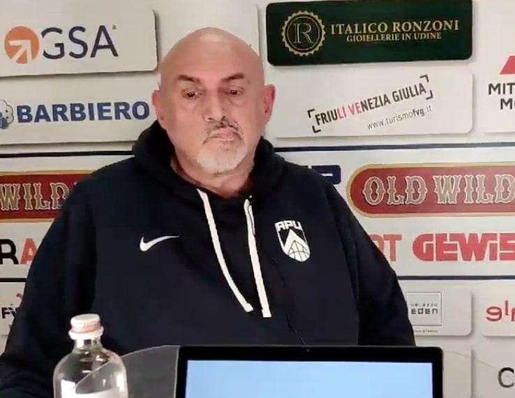 Apu Udine, Boniciolli: "Napoli squadra di talento. Mercato? Stiamo valutando un innesto"