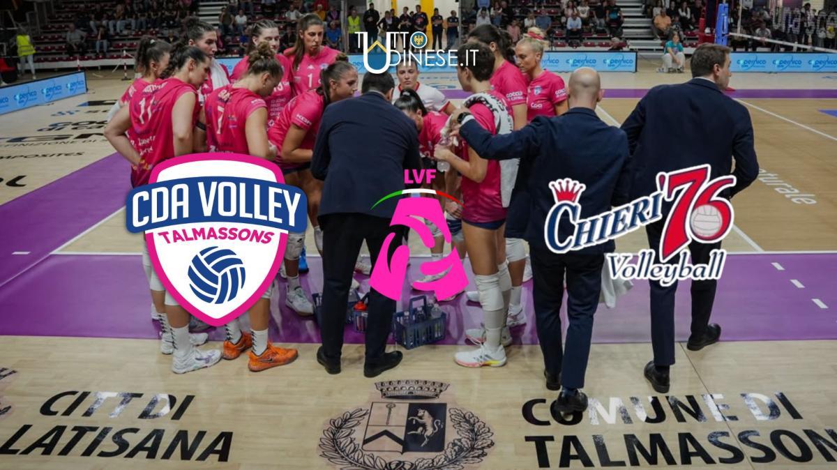 DIRETTA Cda Volley Talmassons Fvg-Reale Mutua Fenera Chieri 0-0: si inizia alle 20.45