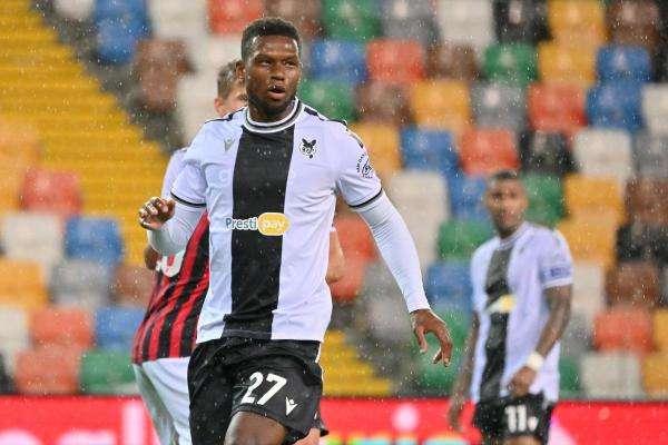 Udinese, Perez out per squalifica contro il Catanzaro: al suo posto pronto Kabasele