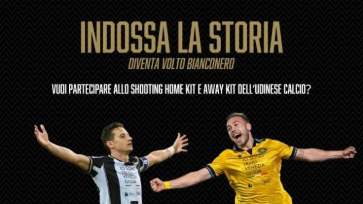"Indossa la storia: diventa volto bianconero!": al via la nuova campagna dell'Udinese per i tifosi
