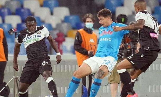 Napoli-Udinese 5-1, LE PAGELLE: Musso un disastro ma è naufragio generale. Okaka e Makengo gli unici a salvarsi