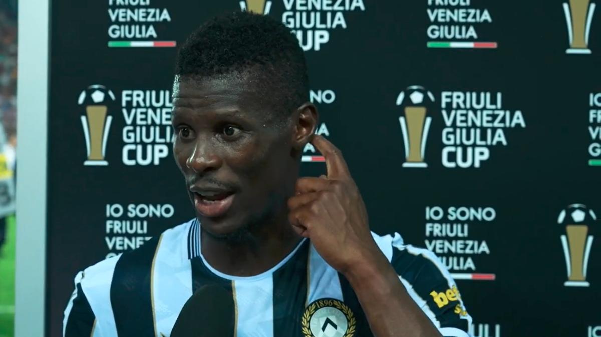 Udinese, Bayo: "Bello finire il precampionato vincendo contro una grande come il Barcellona davanti a un fantastico pubblico"