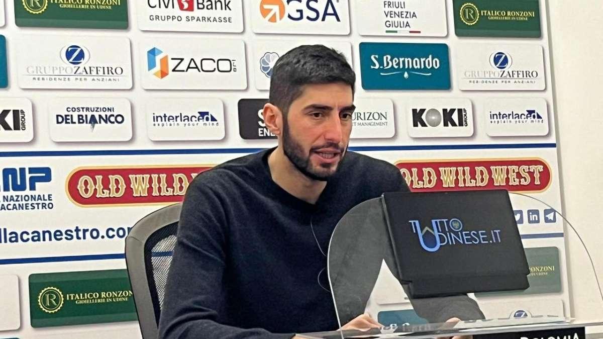 Apu Udine, Da Ros: "Una vittoria così non è cosa da poco conto"
