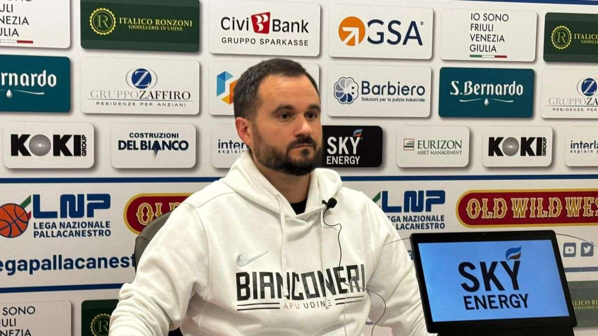 Apu Udine, Vertemati: "Se avremo la stessa energia di sta sera andremo a Gara 5"