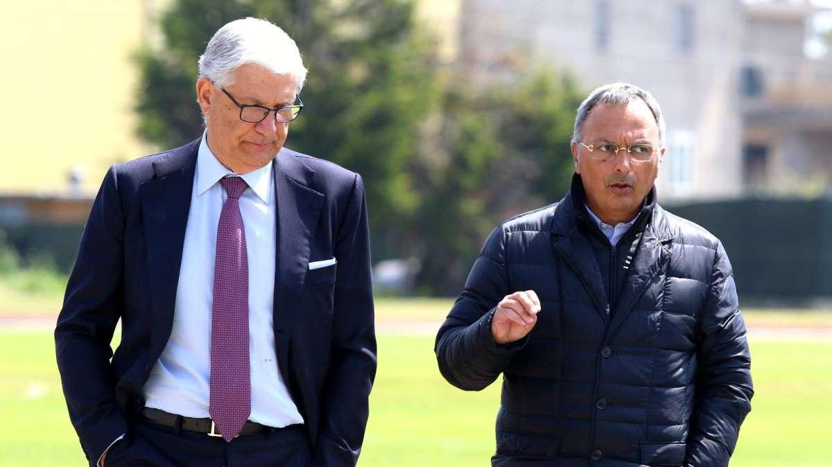 Soldati in visita del Catanzaro Calcio. Possibile collaborazione con i giallorossi