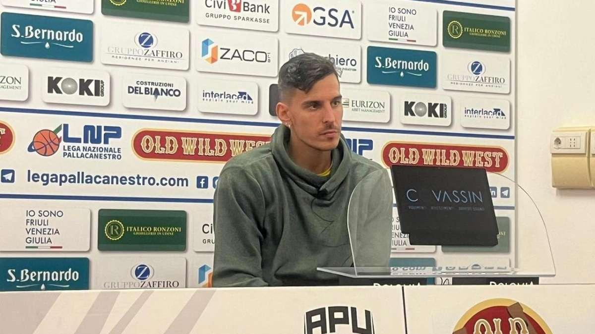 Apu Udine, Alibegovic: "Mi piace incitare il pubblico, con Piacenza saremo pronti"