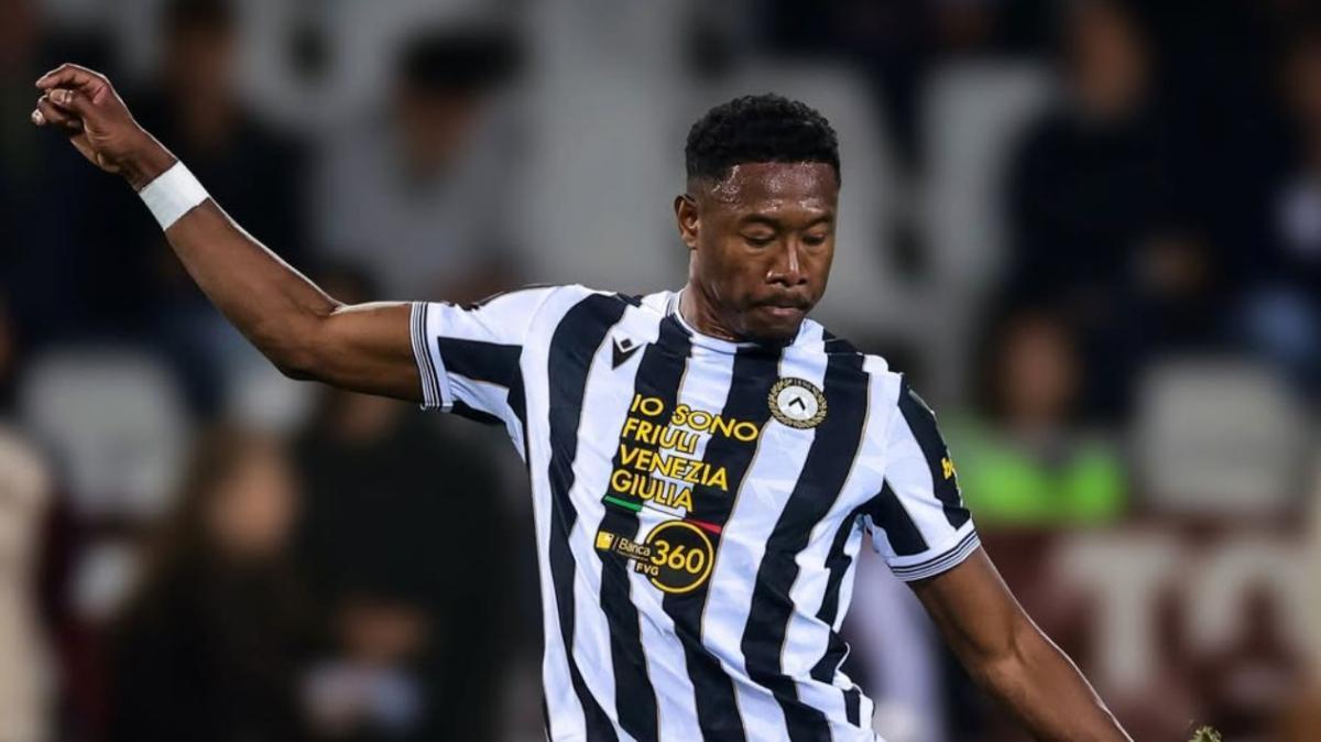 Udinese, si ferma già David Alaba: problema muscolare contro il Lecce, attesa per gli esami