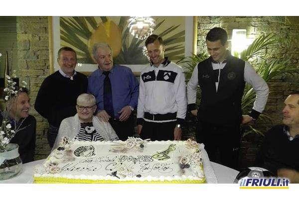 Widmer e Lasagna presenti ieri a Castions per la cena dell'Udinese club "Noi con voi"