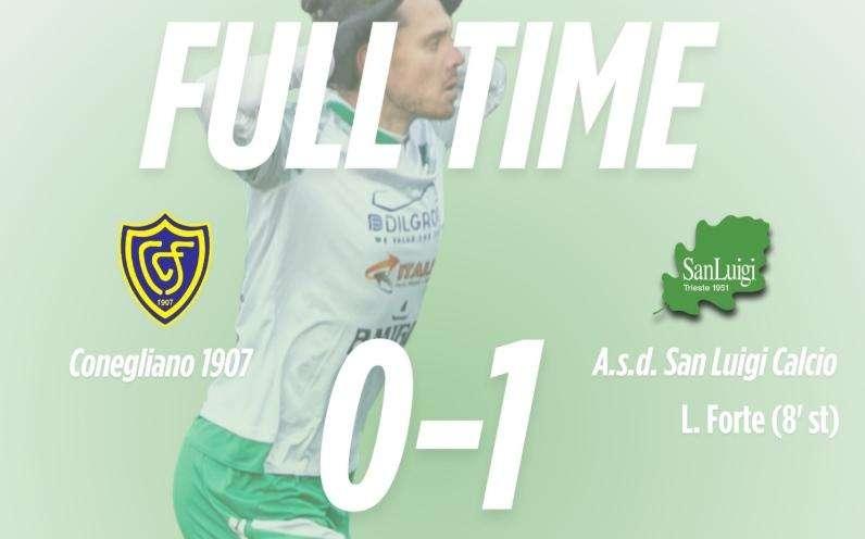 San Luigi, colpo esterno nello scontro diretto a Conegliano: i triestini si impongono 1-0