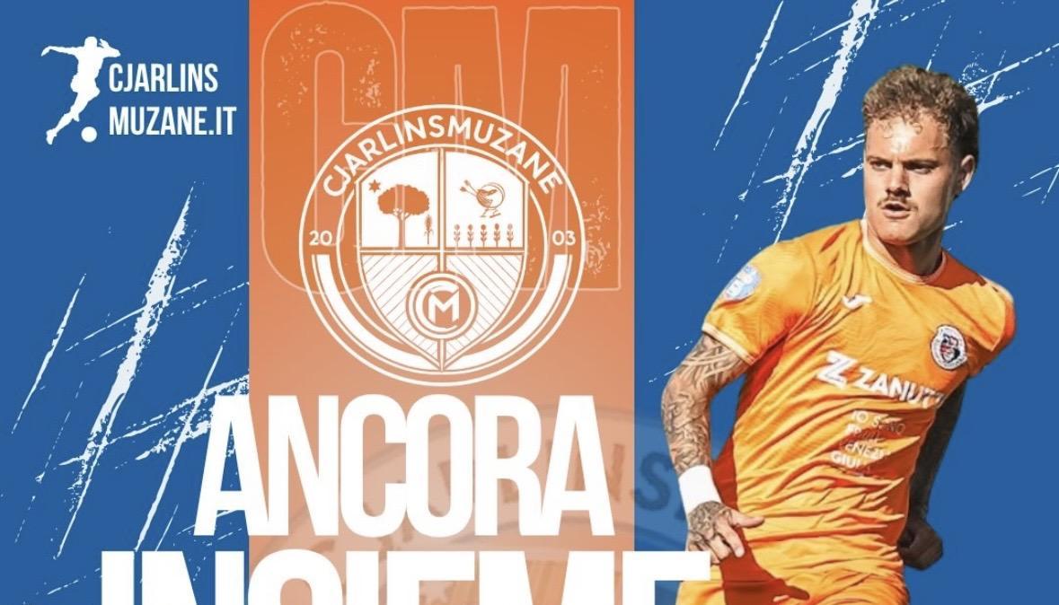 UFFICIALE - Il Cjarlins Muzane conferma Giulio Doratiotto per la prossima stagione