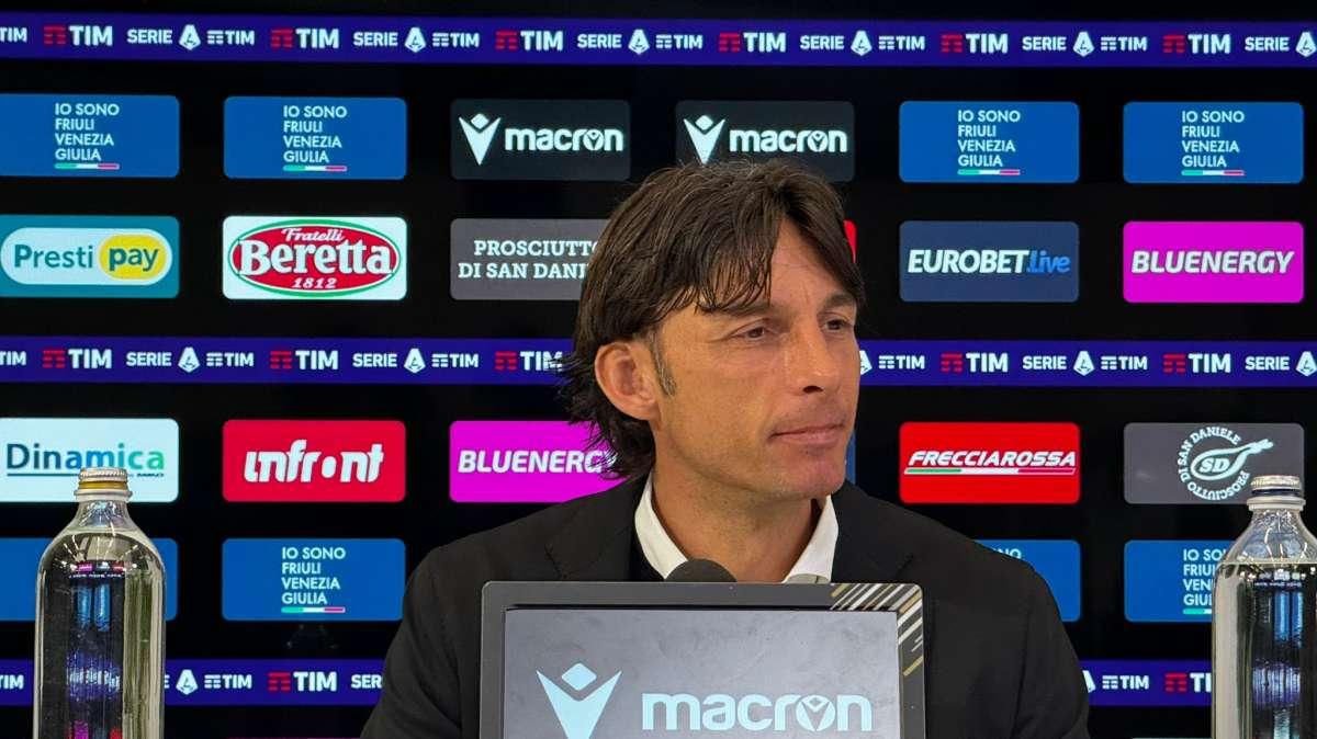 Udinese, Cioffi in conferenza: "Atteggiamento giusto di tutti, ne usciremo"