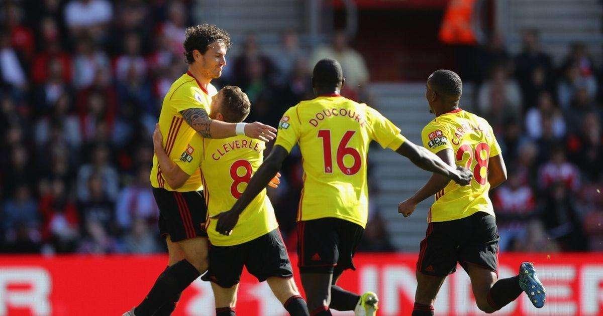 Continua a vincere il Watford. 2 a 0 al Southampton e quarto posto in classifica