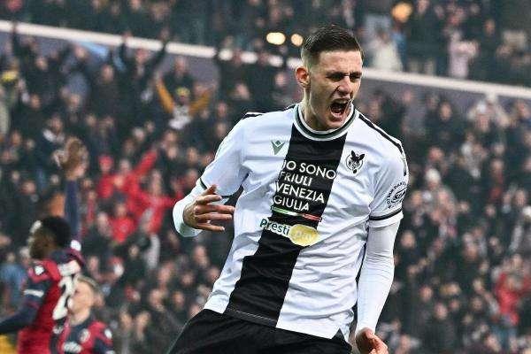 Udinese, Lucca: "Volevamo i tre punti per i tifosi. Il gol? Lo avevo già immaginato nella mia testa"