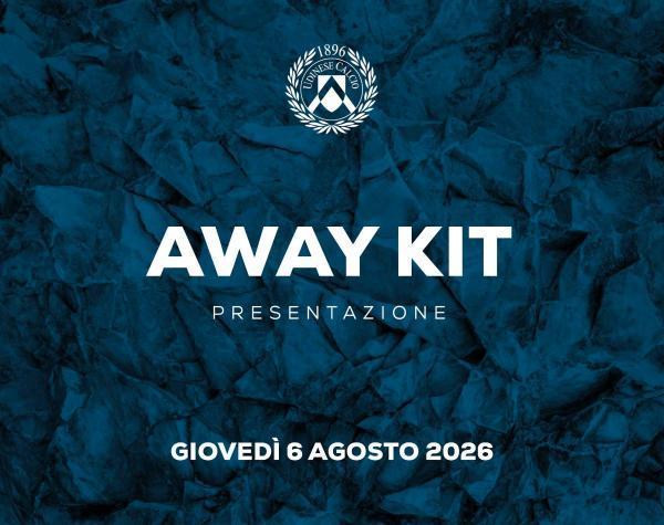 Udinese, si svela l'away kit: la data e la sede della presentazione