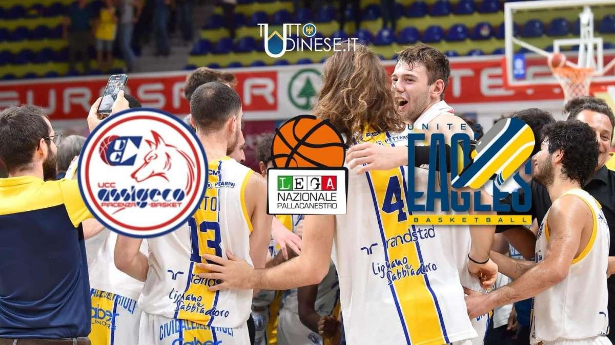 RELIVE Serie A2 UEB UCC Assigeco Piacenza - UEB Gesteco Cividale 87-72 RISULTATO FINALE