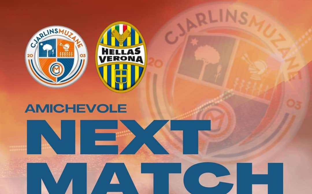 Cjarlins Muzane, prima amichevole contro la Primavera dell'Hellas Verona