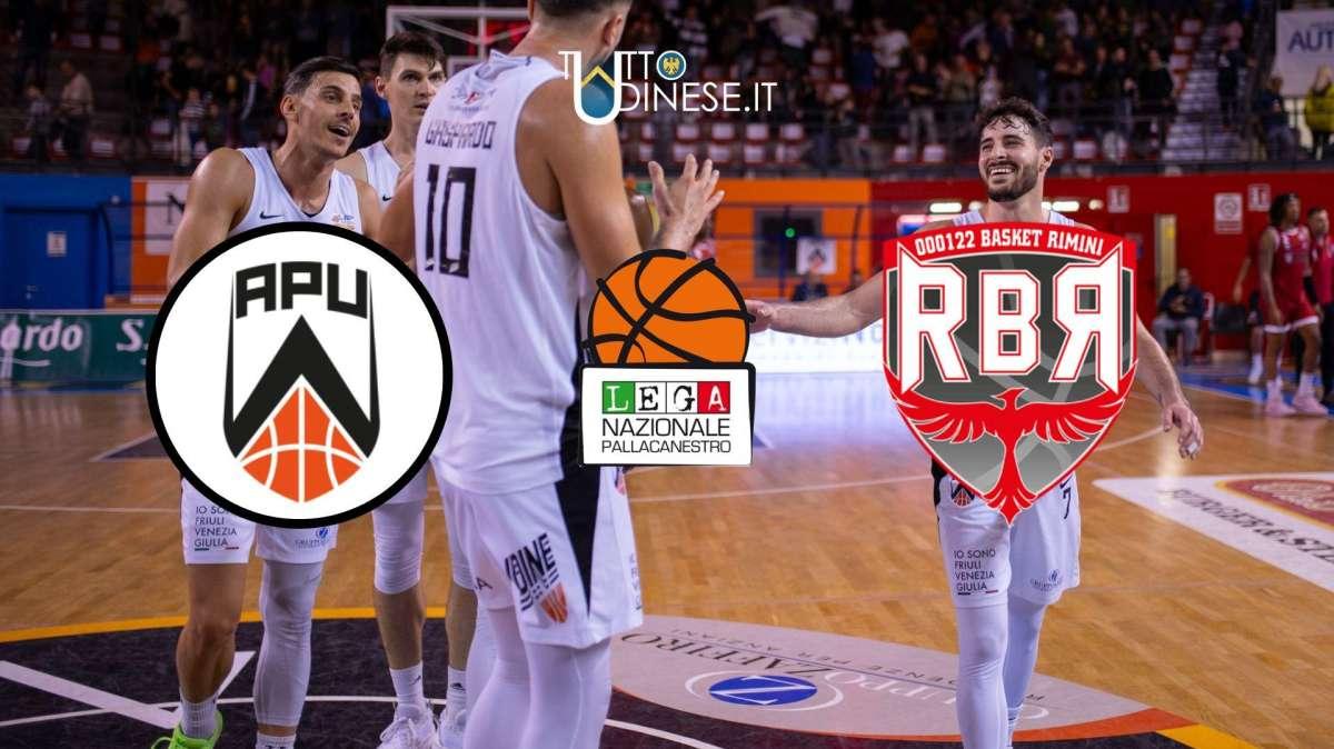 RELIVE Serie A2 Apu Udine-Rimini 92-87: RISULTATO FNALE