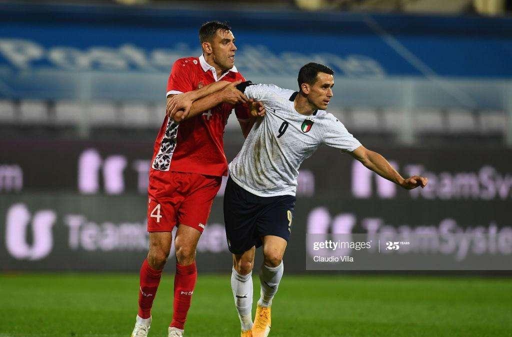 Un quarto d'ora in campo per Lasagna nell'amichevole contro la Moldova