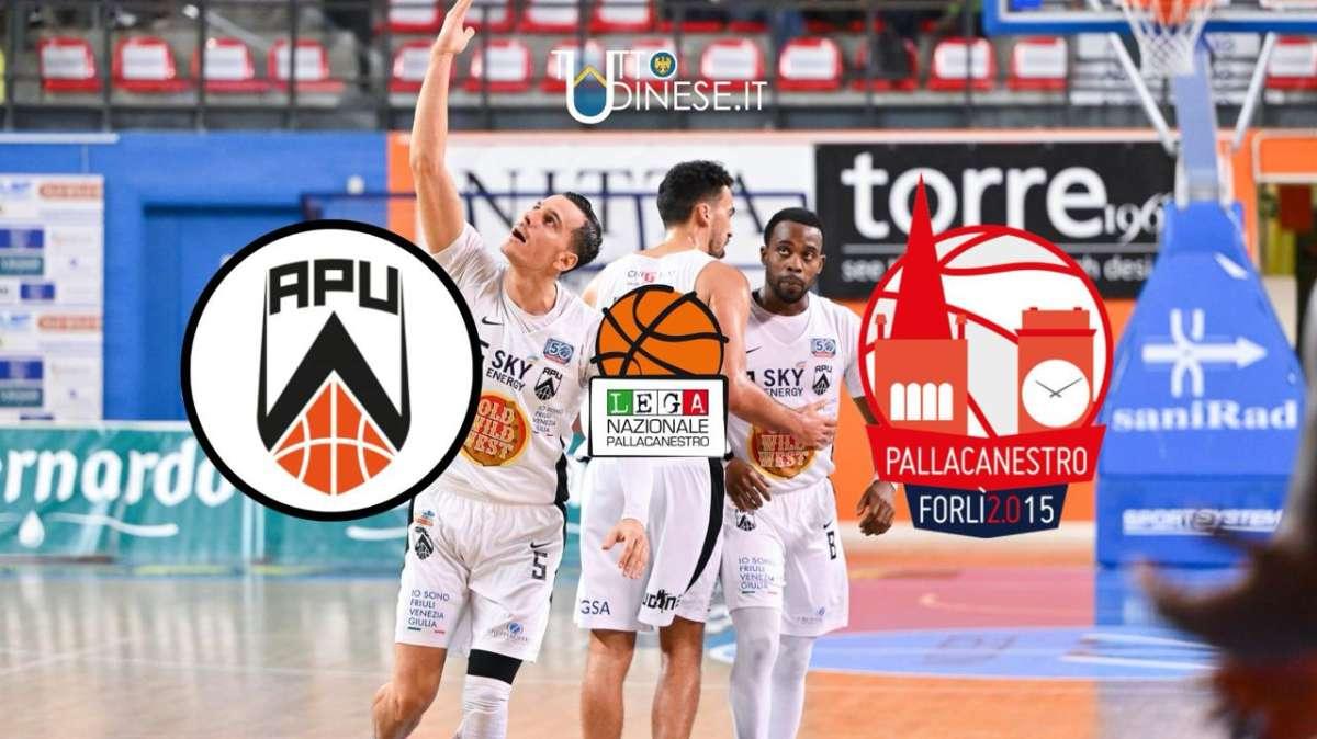 DIRETTA SERIE A2, Apu Udine-Forlì 84-75: RISULTATO FINALE