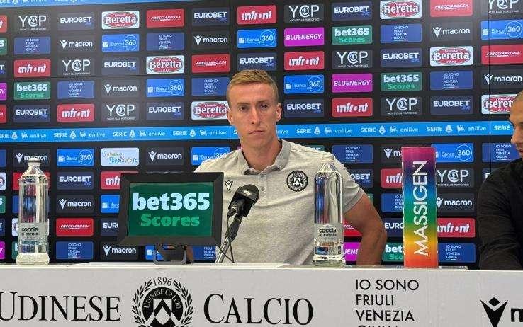 Udinese, Buksa in conferenza: "Penso di essere nel posto giusto al momento giusto"