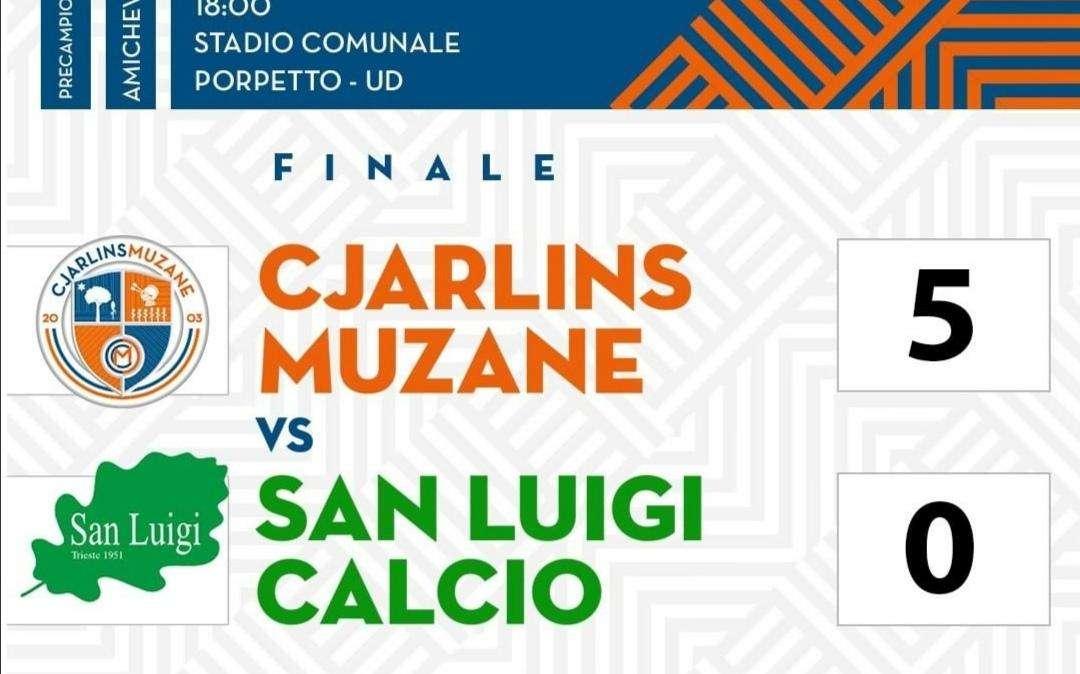 Cjarlins Muzane, successo per 5-0 sul San Luigi nella prima amichevole stagionale 