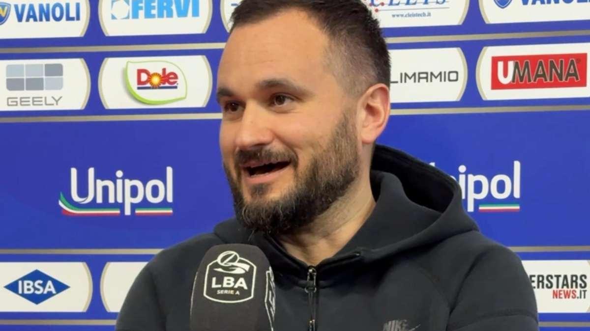 Apu Udine, Vertemati a LBATV: "Non abbiamo ancora raggiunto la salvezza, pensiamo a quello"
