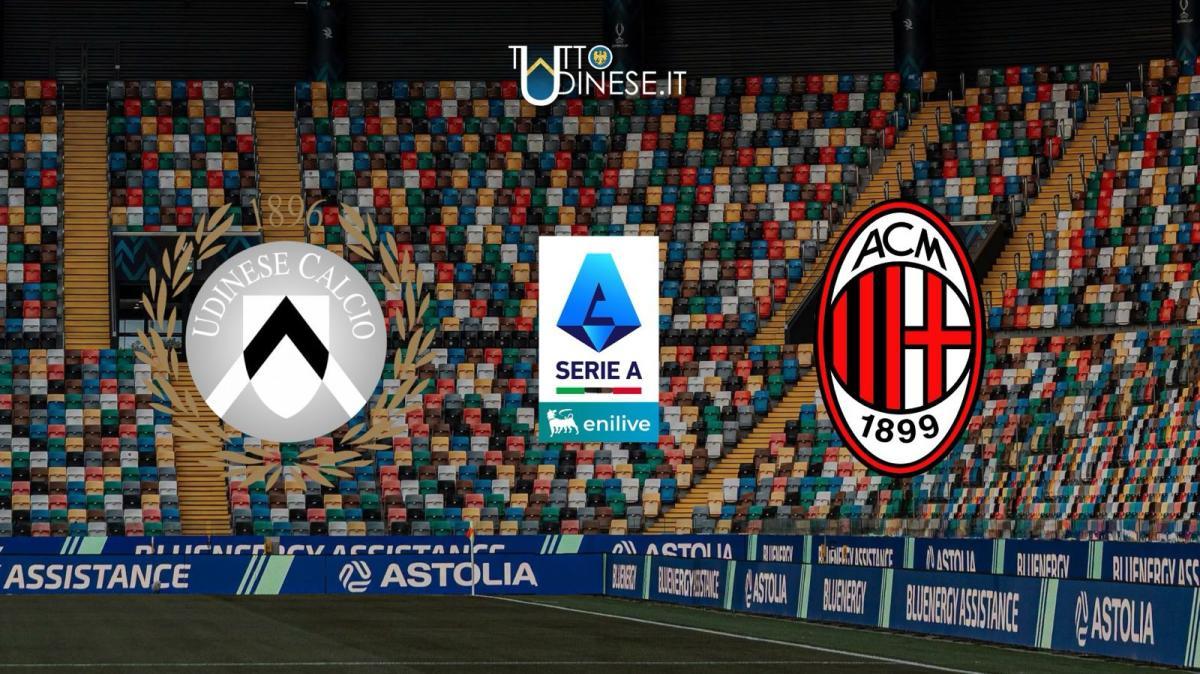 DIRETTA Serie A Udinese-Milan: calcio d'inizio alle ore 20:45