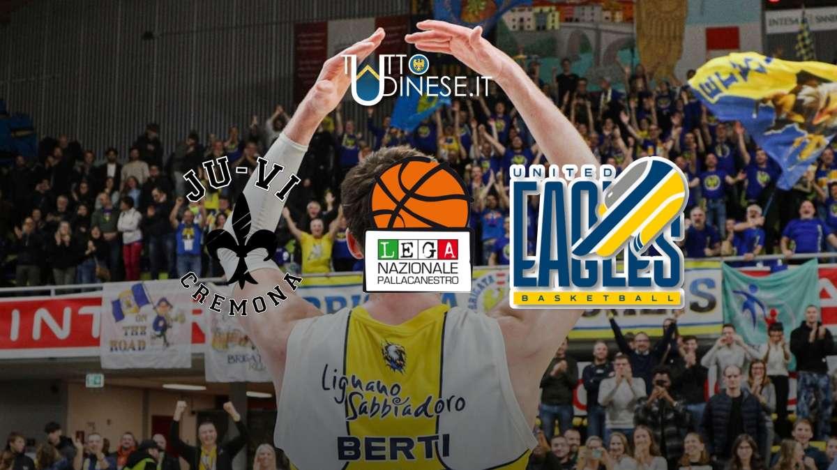 Serie A2 JuVi Cremona-UEB Cividale 87-92: la Gesteco vince all'overtime