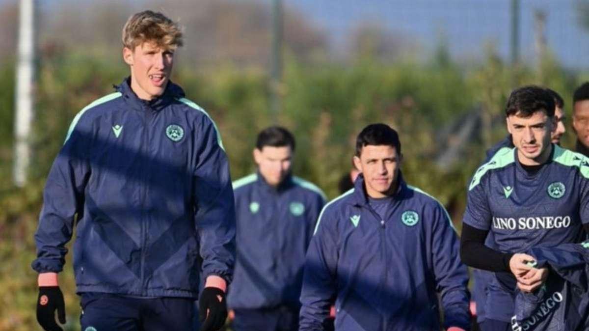 Udinese, parte dell'allenamento in gruppo per Sanchez