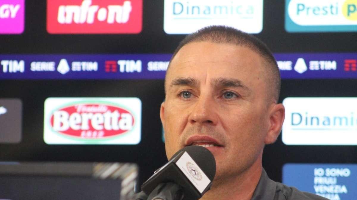 Udinese, Cannavaro: "La buona sorte te la devi chiamare perché da sola non arriva"