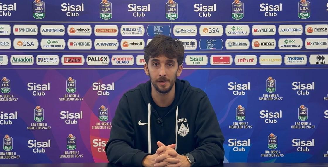 APU Udine, Campigotto: "Trento squadra molto pericolosa, il Carnera può essere un fattore"