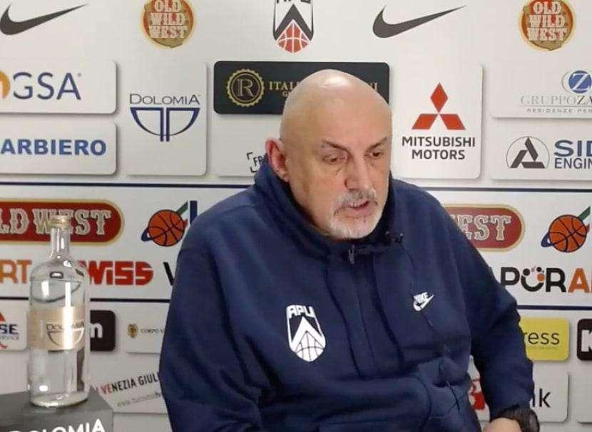 Apu Udine, Boniciolli: "Contro Piacenza la miglior prestazione da quando sono arrivato"
