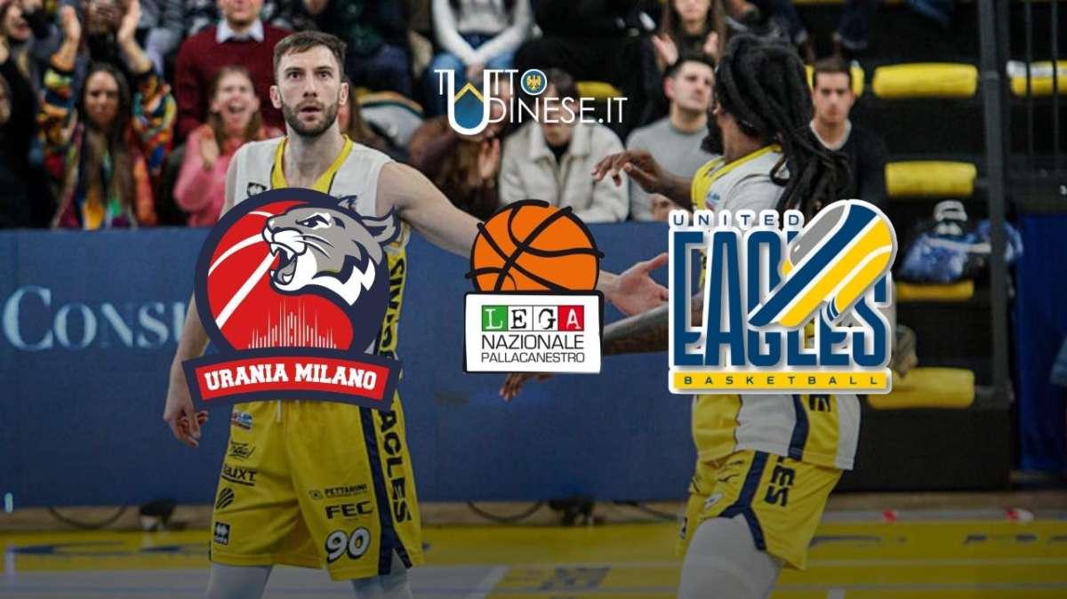 DIRETTA Serie A2 Urania Milano-UEB Cividale 90-80: RISULTATO FINALE