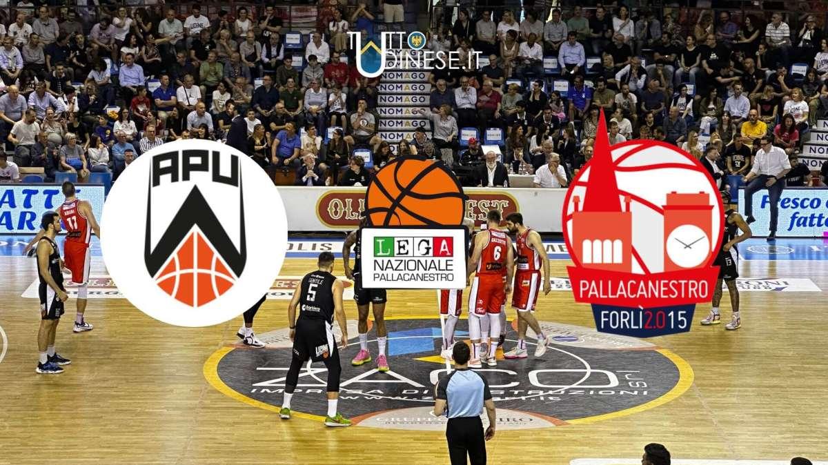 RELIVE Serie A2 Playoff Semifinale Apu Udine-Unieuro Forlì 65-83: RISULTATO FINALE