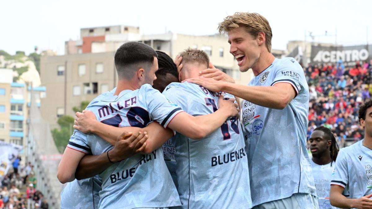 Questa Udinese va che è un piacere: 3 punti anche a Cagliari e superata quota 50