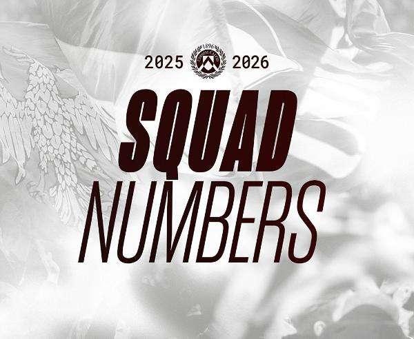 Udinese, i numeri di maglia per la stagione 2025/2026