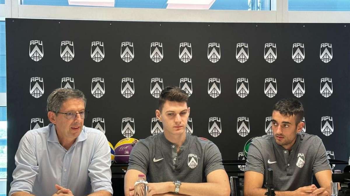 Apu Udine, Arletti: "Udine ha tutto quello che cercavo". Vedovato: "Pronto a mettermi in gioco in A2"