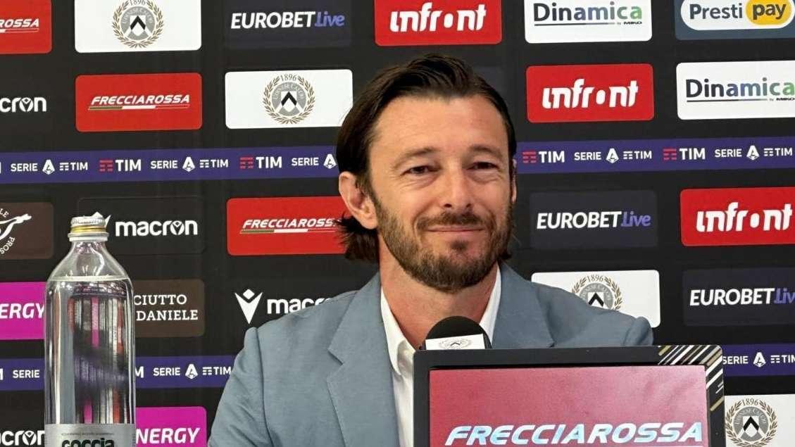 Udinese, Balzaretti in conferenza: "Confronto quotidiano con la società, Lucca? Trattativa avanzata"