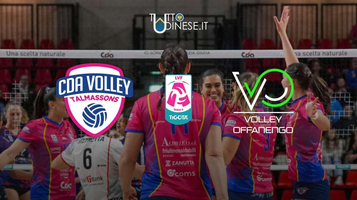 Serie A2 CDA Talmassons FVG-Volley Offanengo 3-1: RISULTATO FINALE