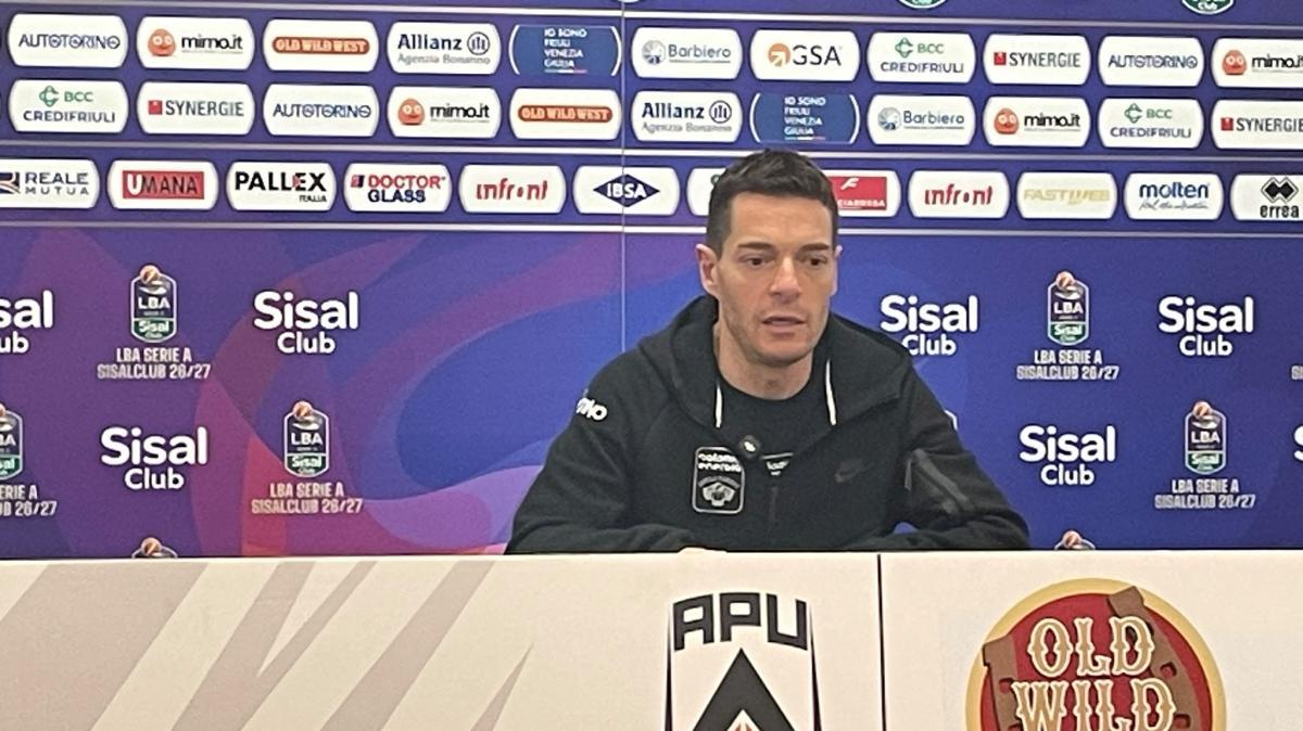 APU Udine-Trento 66-74, Rossi: "Impossibile uscire da qui senza soffrire, siamo stati più lucidi"