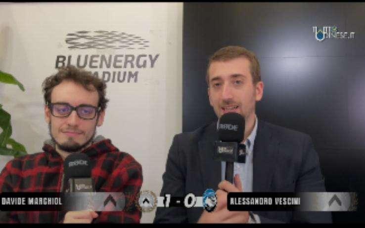 (VIDEO) Udinese-Atalanta 1-0, il commento post partita