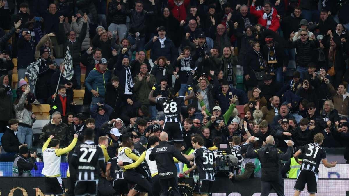 Udinese-Napoli 1-0, LE PAGELLE: bianconeri fisicamente dominanti. Ekkelenkamp splendido