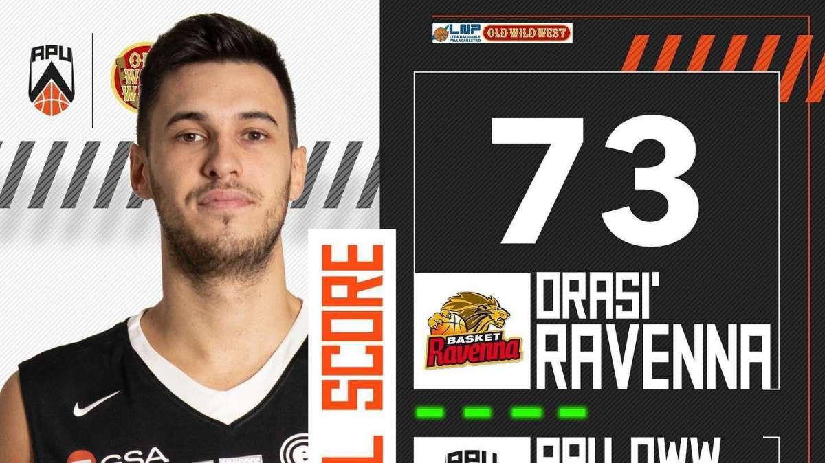 OraSì Ravenna-Apu OWW 73-65, LE PAGELLE: la garra di Fabi non basta, polveri bagnate per Amato