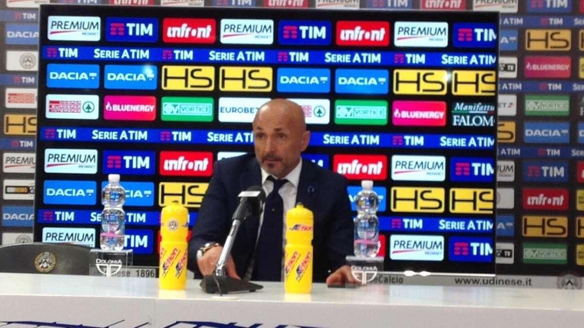 Inter, Spalletti in conferenza: "Noi da Champions. L'Udinese rischia la B se la piazza continua a dire così"