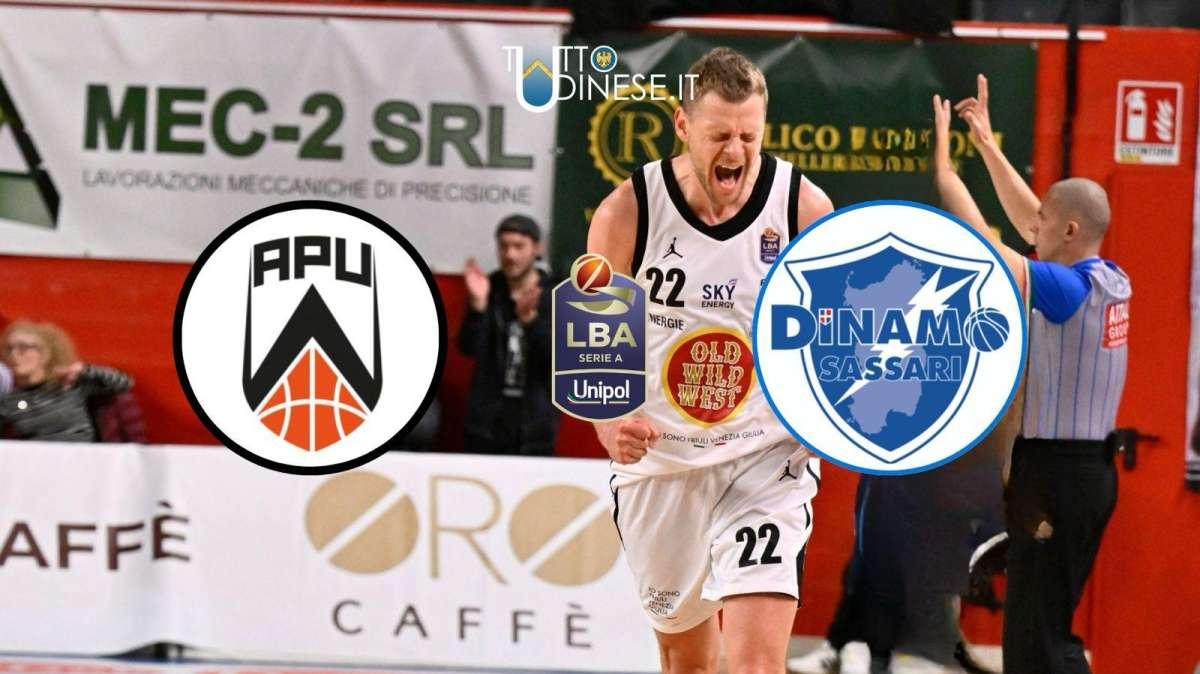 DIRETTA APU Udine-Sassari 92-79: RISULTATO FINALE