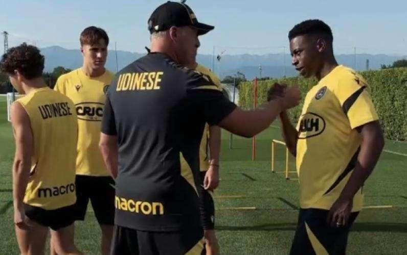 Udinese, si torna al lavoro: giocatori in campo al Bruseschi