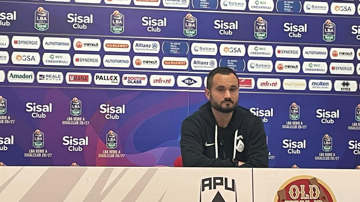APU Udine-Trento 66-74, Vertemati: "Poco da dire alla squadra, oggi il canestro era più piccolo"