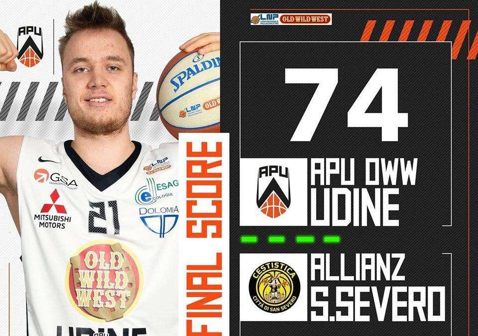 Apu OWW-San Severo 74-66, LE PAGELLE: 'sgarro' all'ex coach Lardo con un Gazzotti ritrovato