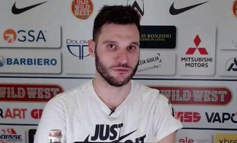 Apu Udine, Giuri: "Abbiamo reagito da squadra"