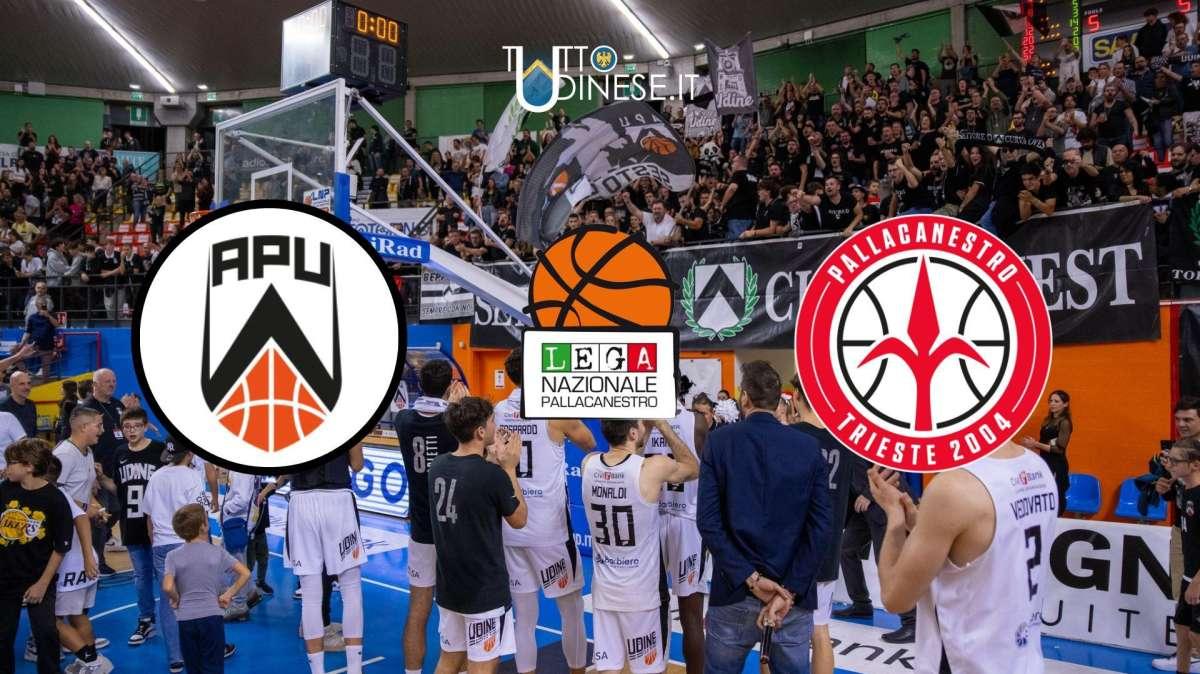 RELIVE Serie A2 Apu Udine-Pallacanestro Trieste 87-83: ribaltata anche la differenza canestri